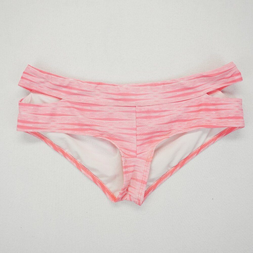 Athleta Ariel Swim Bottoms Pink M Cutout Bikini